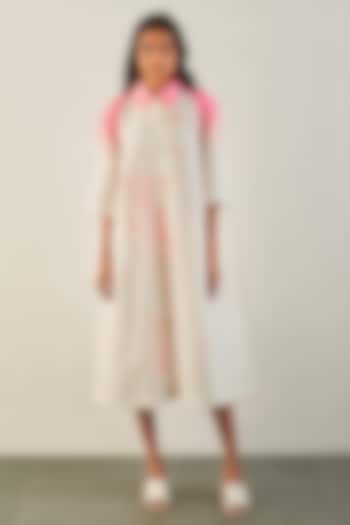 Pink Silk Vacation Dress by Studio Medium at Pernia's Pop Up Shop