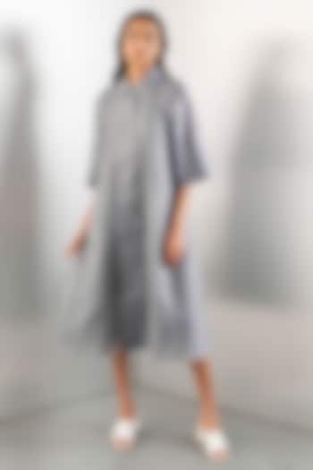 Grey Organza Vacation Dress by Studio Medium at Pernia's Pop Up Shop