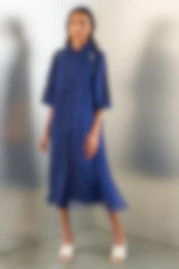 Navy Organza Vacation Dress by Studio Medium at Pernia's Pop Up Shop