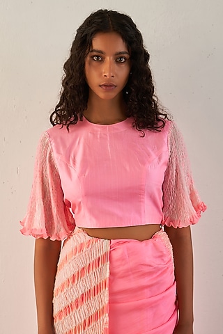 Pink Silk Blouse by Studio Medium