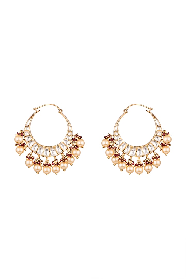 Gold Plated Earrings by Safir By Madhuri
