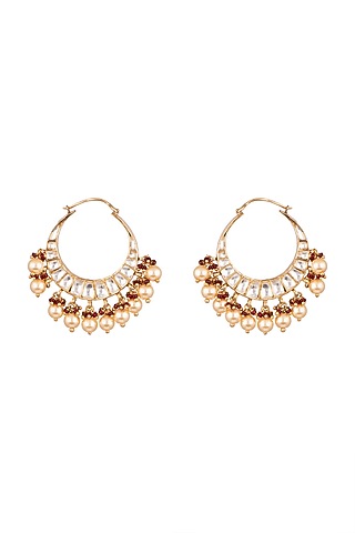 Gold Plated Earrings by Safir By Madhuri