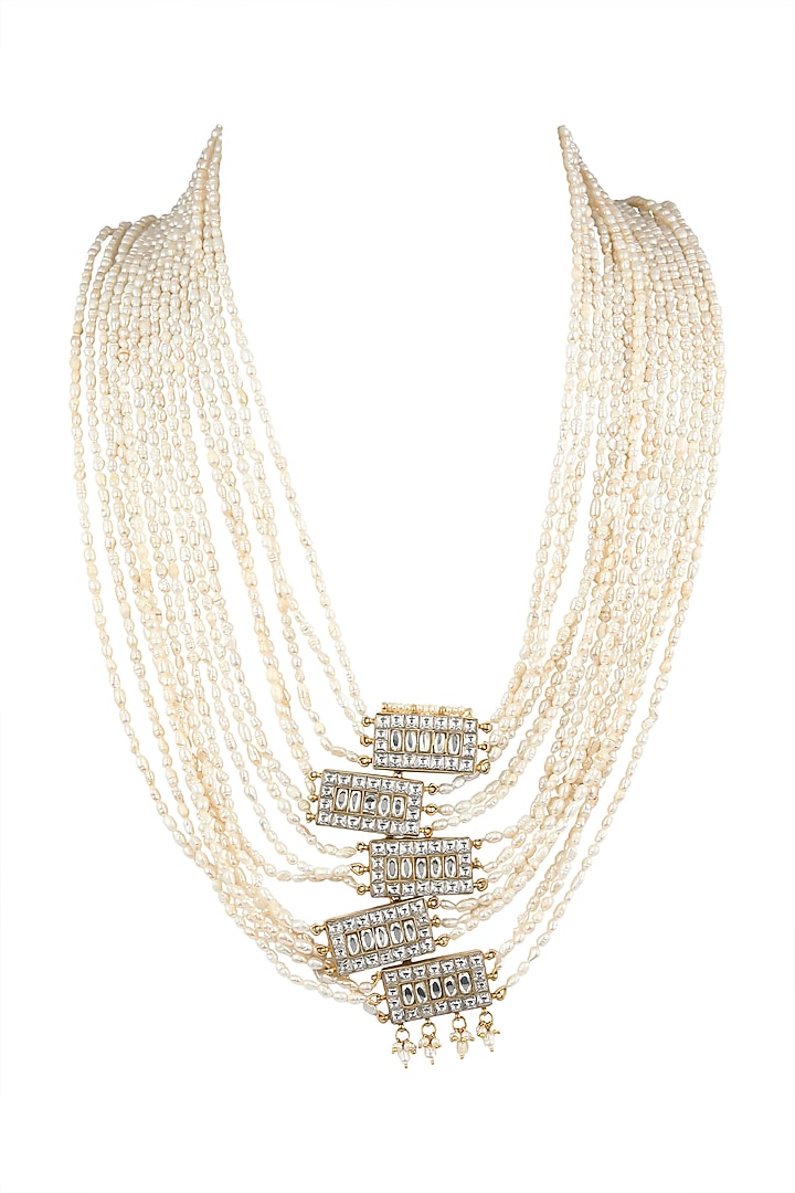 Gold Plated Pearl Necklace Design by Safir By Madhuri at Pernia's Pop ...