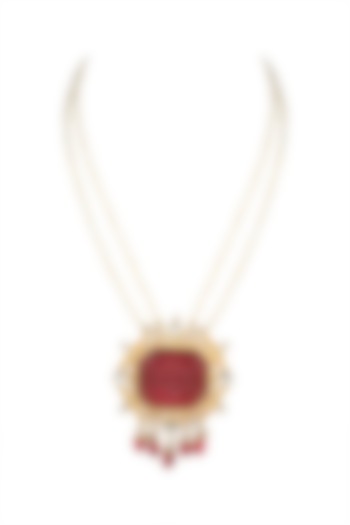 Gold Plated Freshwater Pearl Necklace by Safir By Madhuri