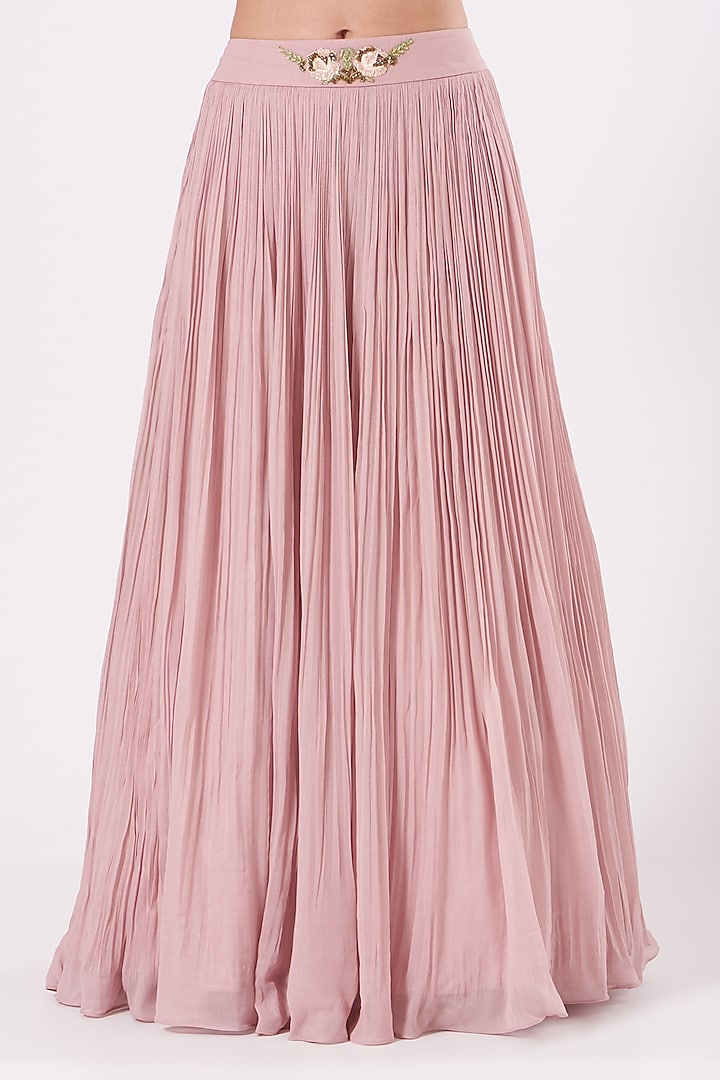 Pastel Lavender Embroidered Wedding Lehenga Set by Miku Kumar at Pernia's Pop Up Shop