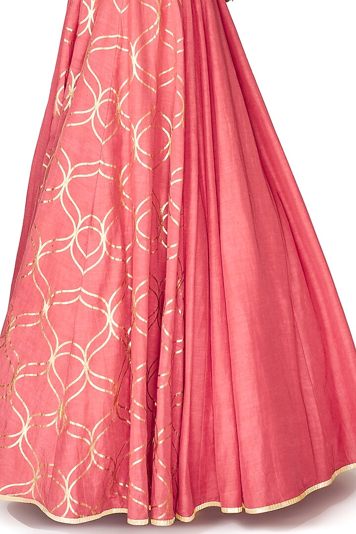 Shell Pink Hand Embroidered Engagement Gown by Salian by Anushree at Pernia's Pop Up Shop