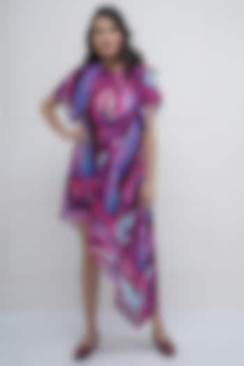 Multi-Colored Printed Asymmetrical Dress by Sneha B
