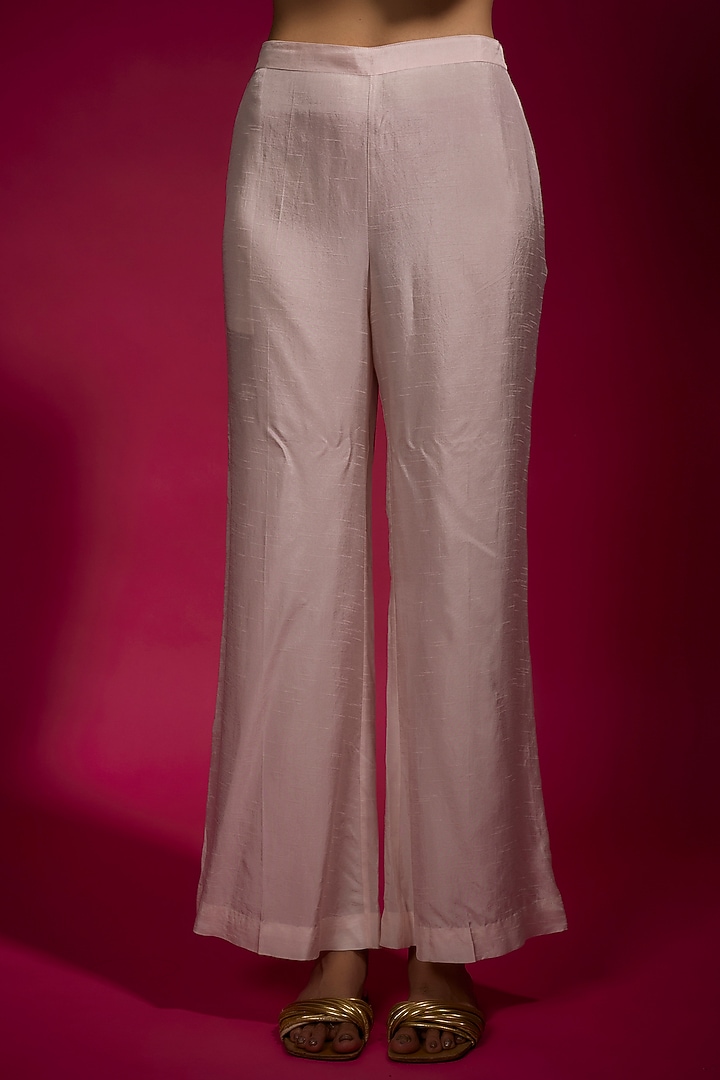 Pink Dola Silk Embroidered Co-Ord Set by Sneha Parekh at Pernia's Pop Up Shop