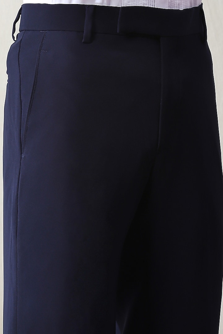 Blue Italian Fabric Handwork Tuxedo Set by Soniya G Men at Pernia's Pop Up Shop