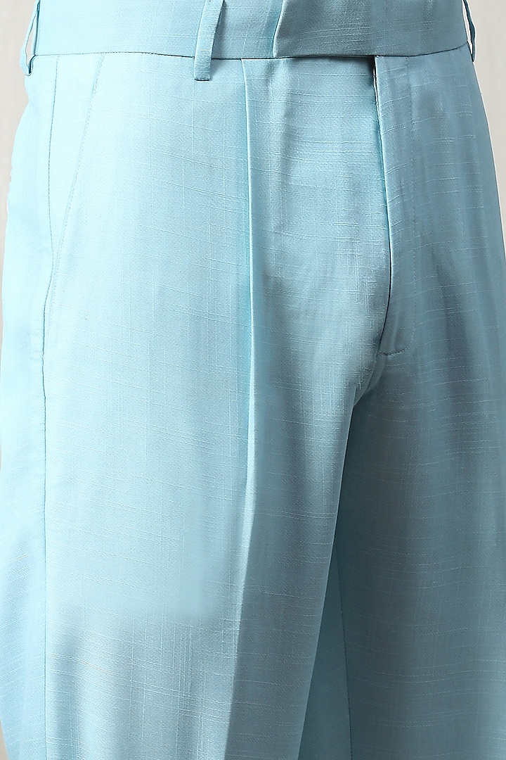 Light Blue Cotton Printed Co-Ord Set by Soniya G Men at Pernia's Pop Up Shop