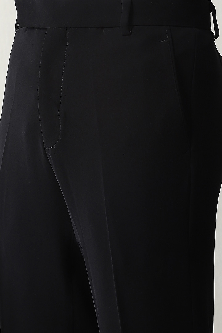 Black Imported Fabric Bead Handwork Tuxedo Set by Soniya G Men at Pernia's Pop Up Shop