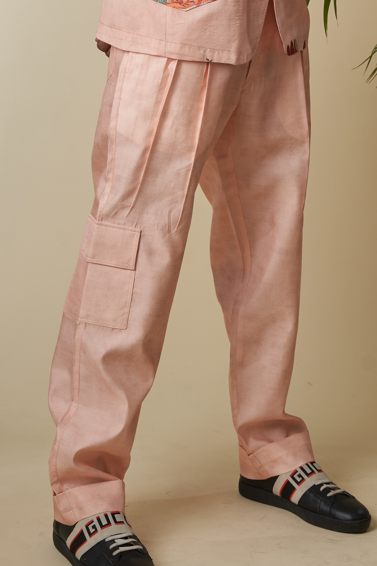 Generic Cargo Harem Pink Pants Mens Casual Joggers Baggy RIbbon Tactical  Trousers Harajuku Streetwear Hip Hop Pants Men | Jumia Nigeria