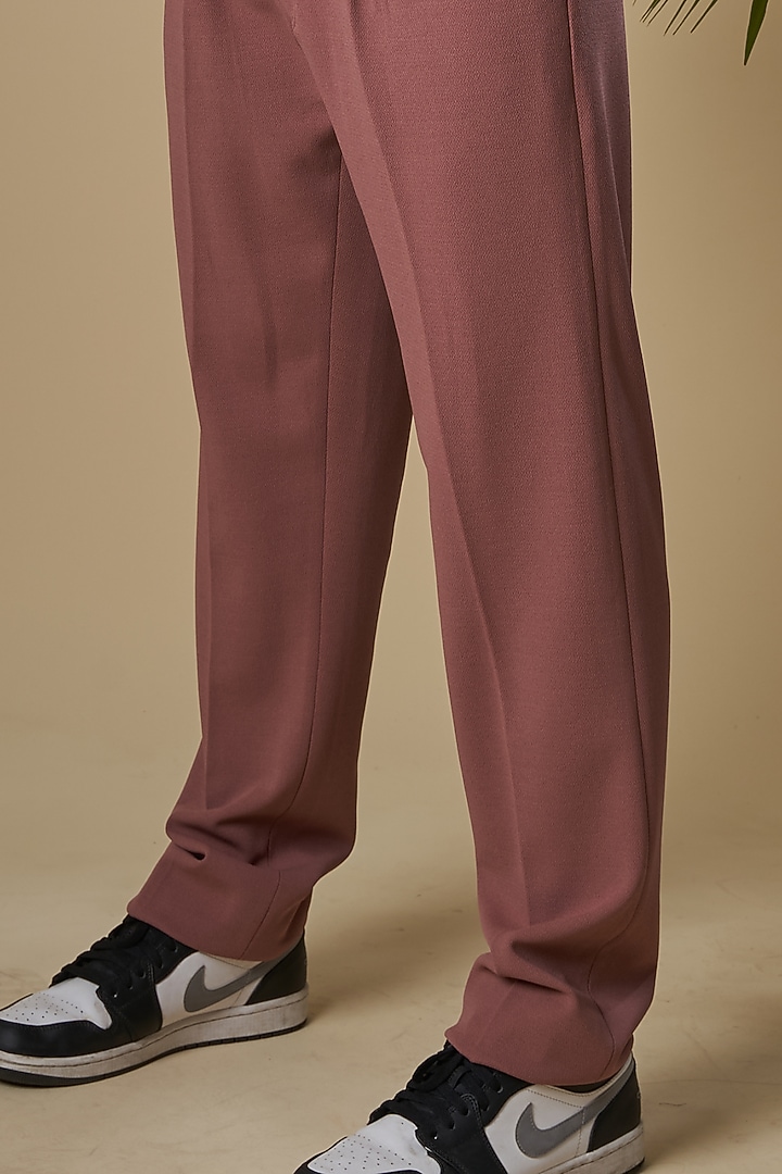 Pastel Pink Cotton Lycra Pant Set by Soniya G Men at Pernia's Pop Up Shop