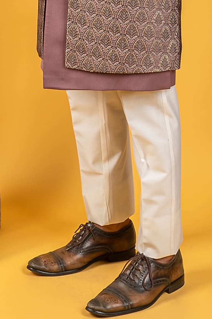 Multi-Colored Printed Indo-Western Jacket Set by Soniya G Men at Pernia's Pop Up Shop