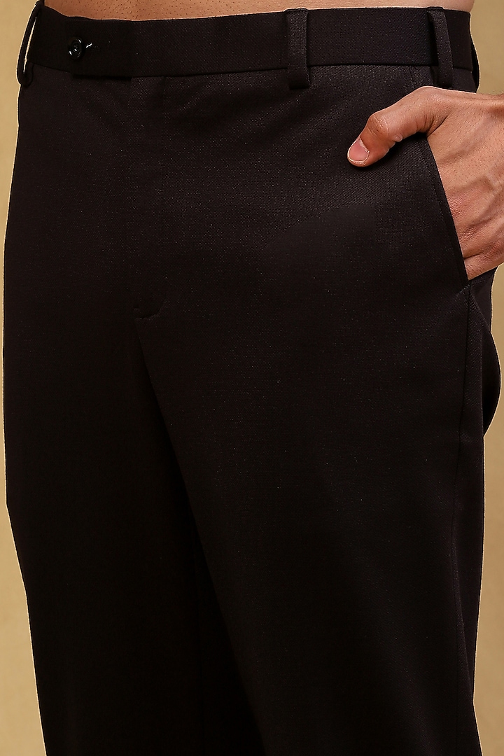 Black Viscose Lycra Co-Ord Set by Soniya G Men at Pernia's Pop Up Shop