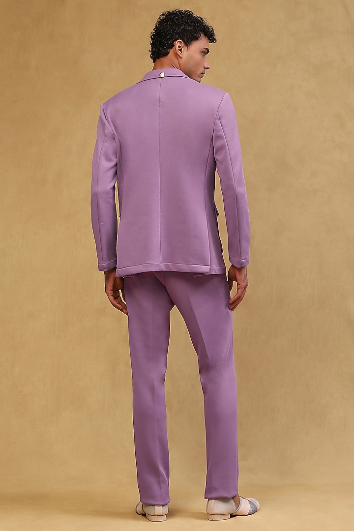 Lavender Viscose Lycra Co-Ord Set by Soniya G Men at Pernia's Pop Up Shop