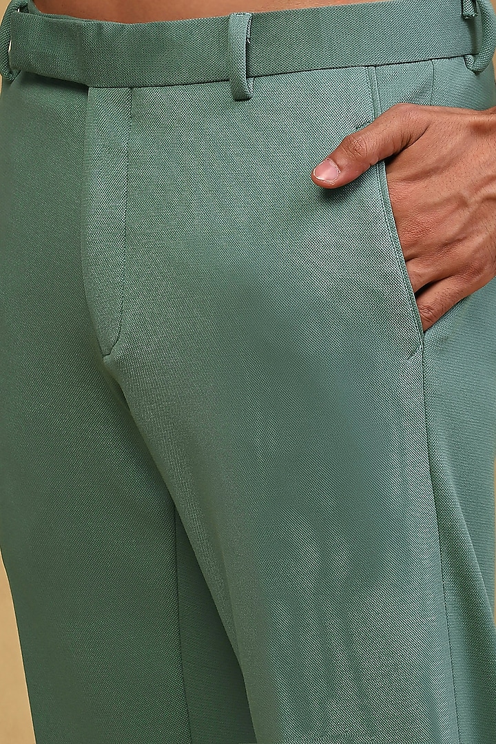 Emerald Green Viscose Lycra Co-Ord Set by Soniya G Men at Pernia's Pop Up Shop