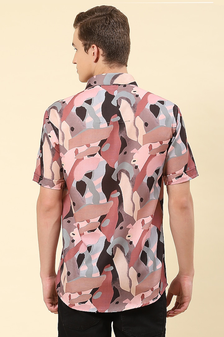 Multi-Colored Cotton Printed Party Wear Shirt by Soniya G Men at Pernia's Pop Up Shop