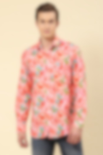 Multi-Colored Cotton Printed Party Wear Shirt by Soniya G Men at Pernia's Pop Up Shop