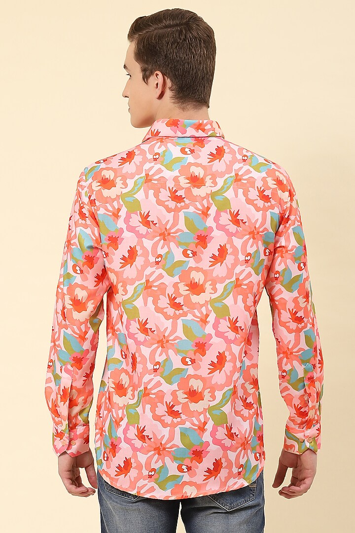 Multi-Colored Cotton Printed Party Wear Shirt by Soniya G Men at Pernia's Pop Up Shop
