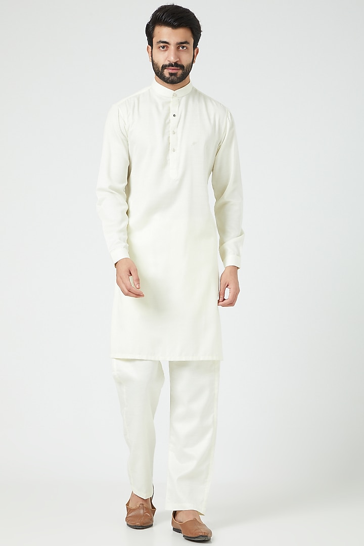 Cream Embroidered Jodhpuri Wedding Indowestern Set by Soniya G Men at Pernia's Pop Up Shop