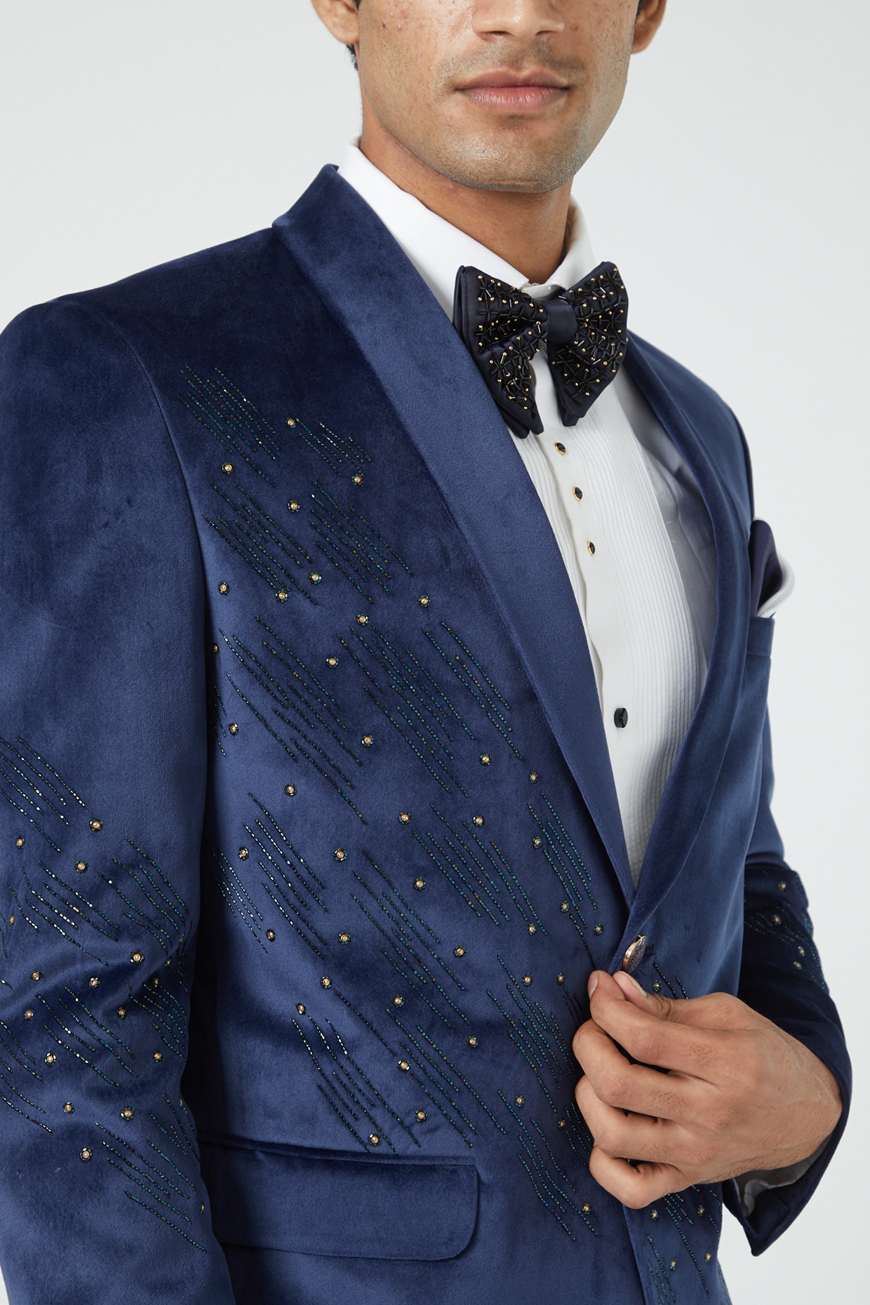 Royal blue clearance velvet tuxedo