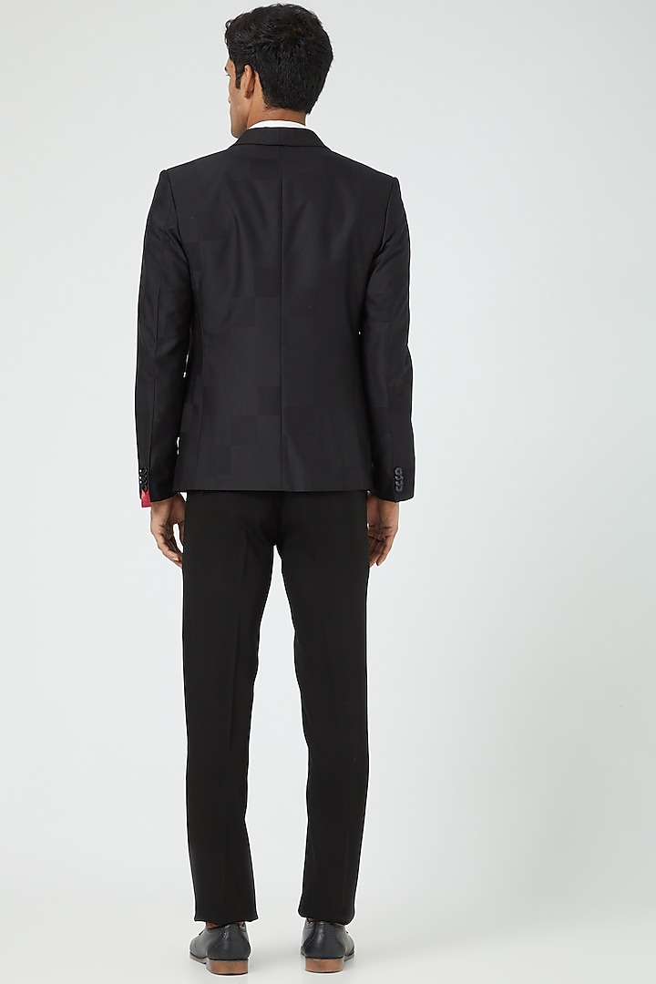Black Suiting Tuxedo Set by Soniya G Men at Pernia's Pop Up Shop