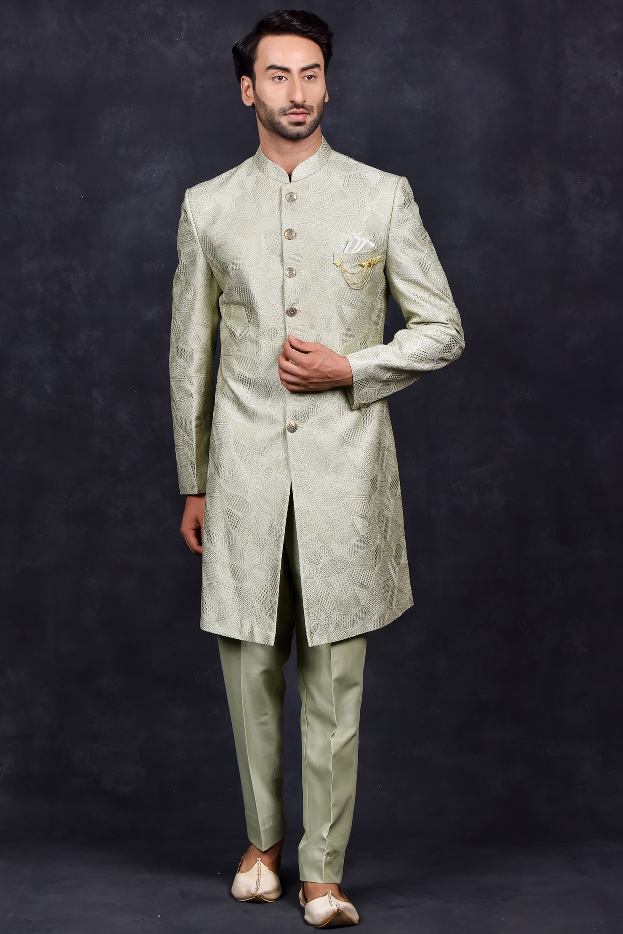 Indo Western Menswear: Buy Indo Western Outfits for Mens Online by  Manyavar.com | Wedding outfit men, Mens outfits, Groom dress men