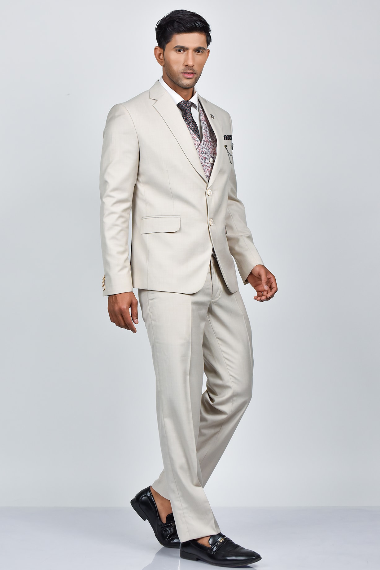 Plain Cotton White Formal Jodhpuri Blazer Set at best price in Mumbai