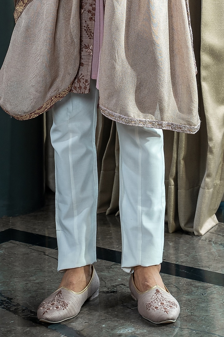 Pink Silk Handwork Groom Sherwani Set by Soniya G Men at Pernia's Pop Up Shop