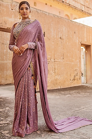 Buy Lucknowi Saree online by India's Top Luxury Designers 2024