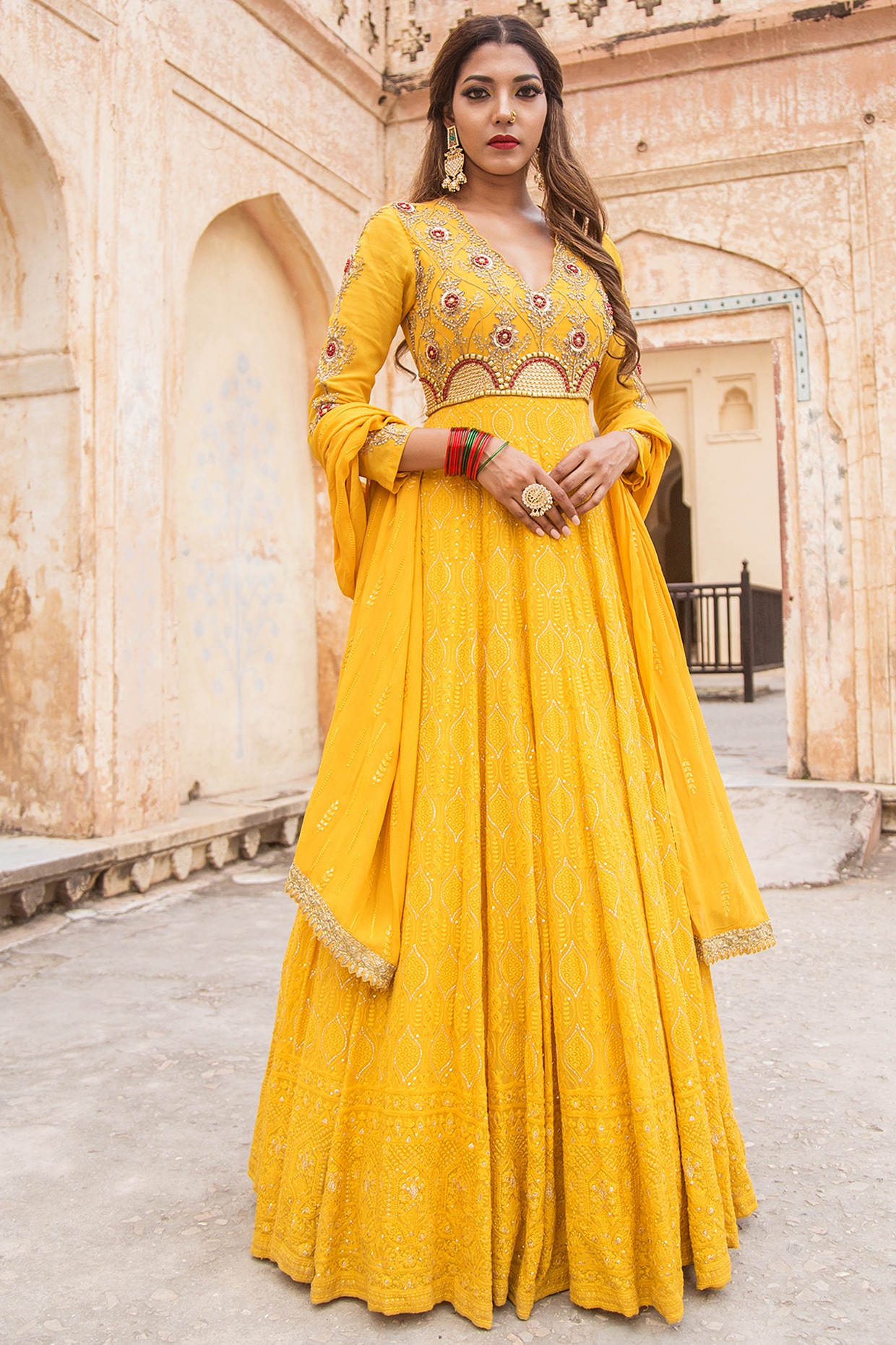 Lucknowi Anarkalis - Buy Latest Designer Collection of Lucknowi Anarkalis  for Women Online 2024