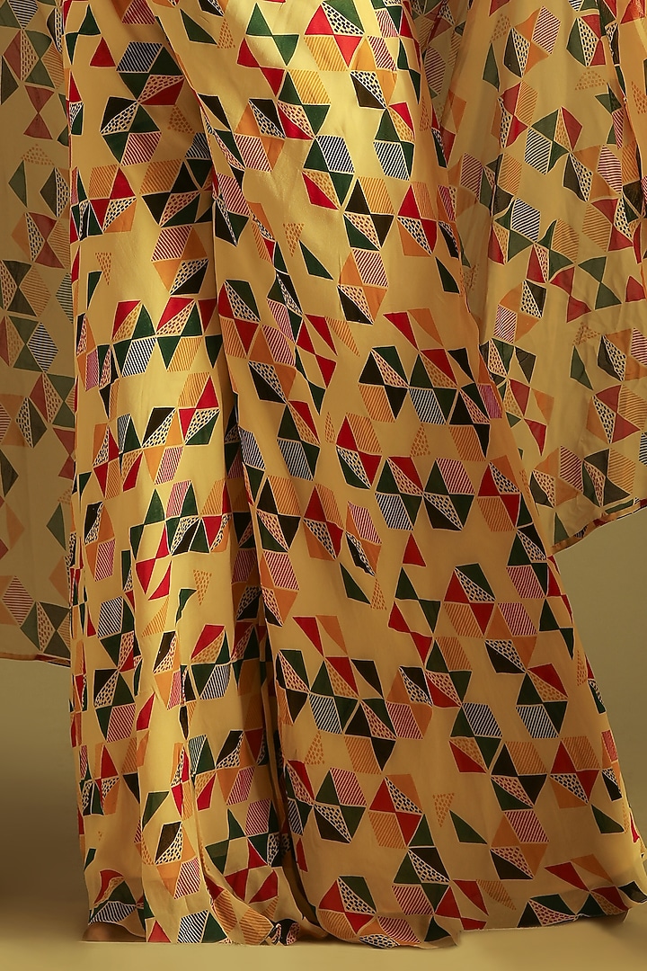 Banana Yellow Printed Wedding Sharara Set by Soniya G at Pernia's Pop Up Shop