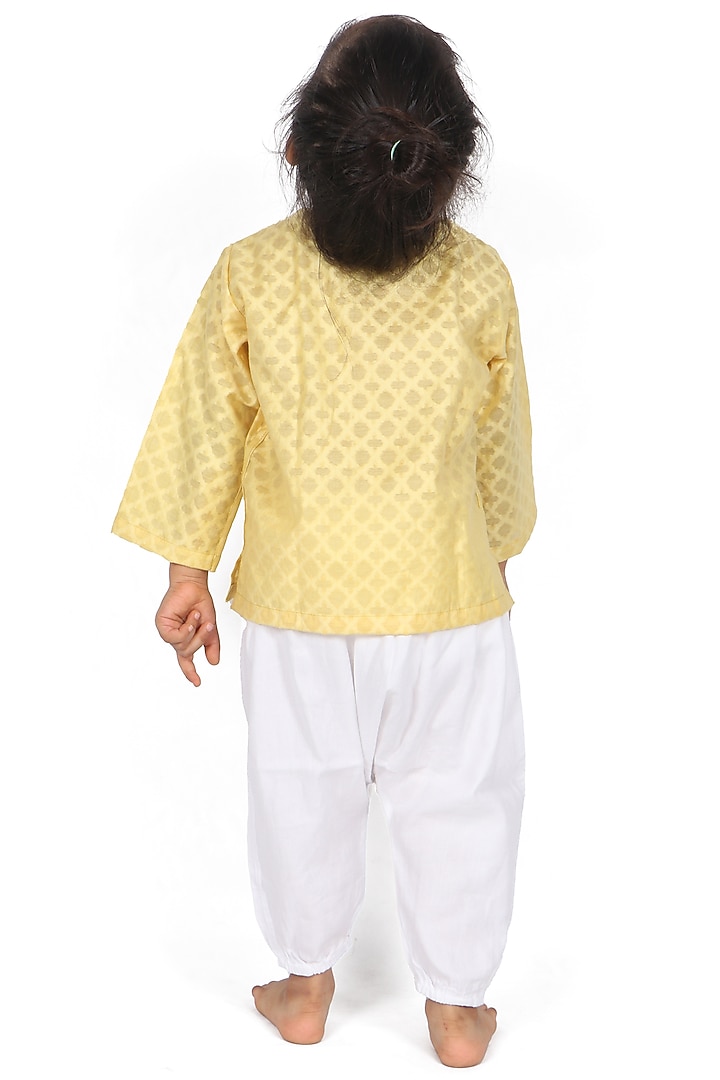 Yellow Cotton Kurta Set by SnuggleMe at Pernia's Pop Up Shop
