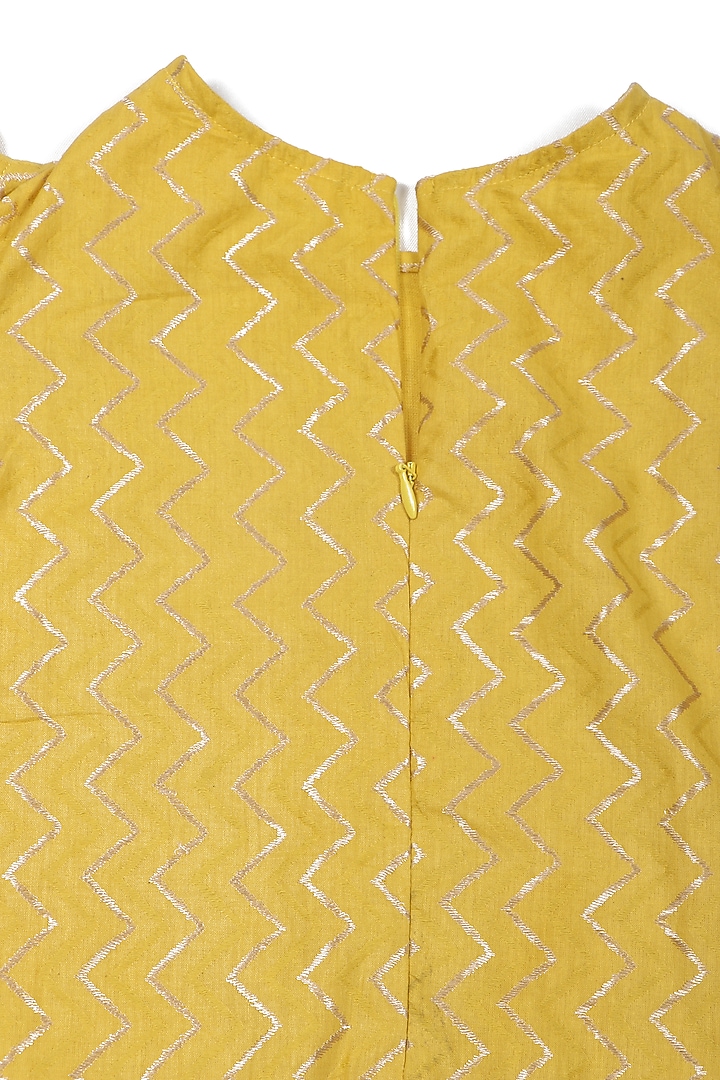 Yellow Cotton Playsuit For Girls by SnuggleMe at Pernia's Pop Up Shop