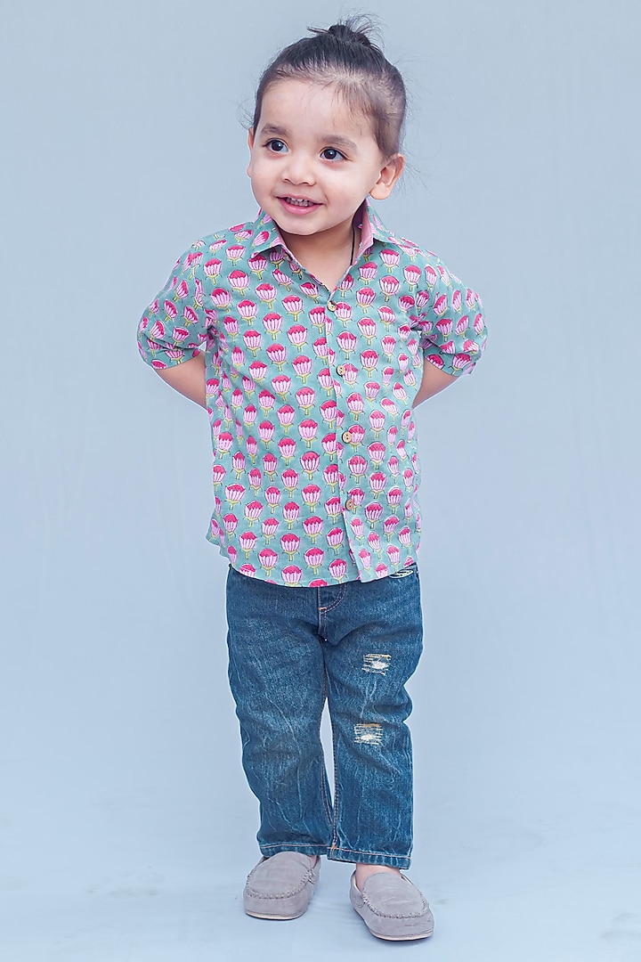Multi-Colored Printed Shirt For Boys by SnuggleMe