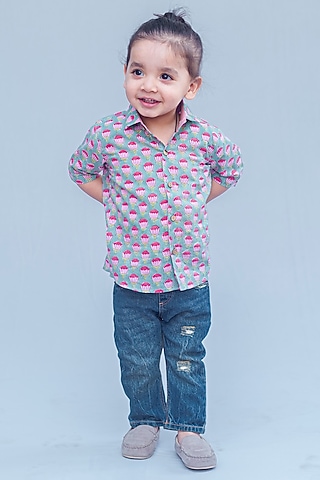 Multi-Colored Printed Shirt For Boys by SnuggleMe