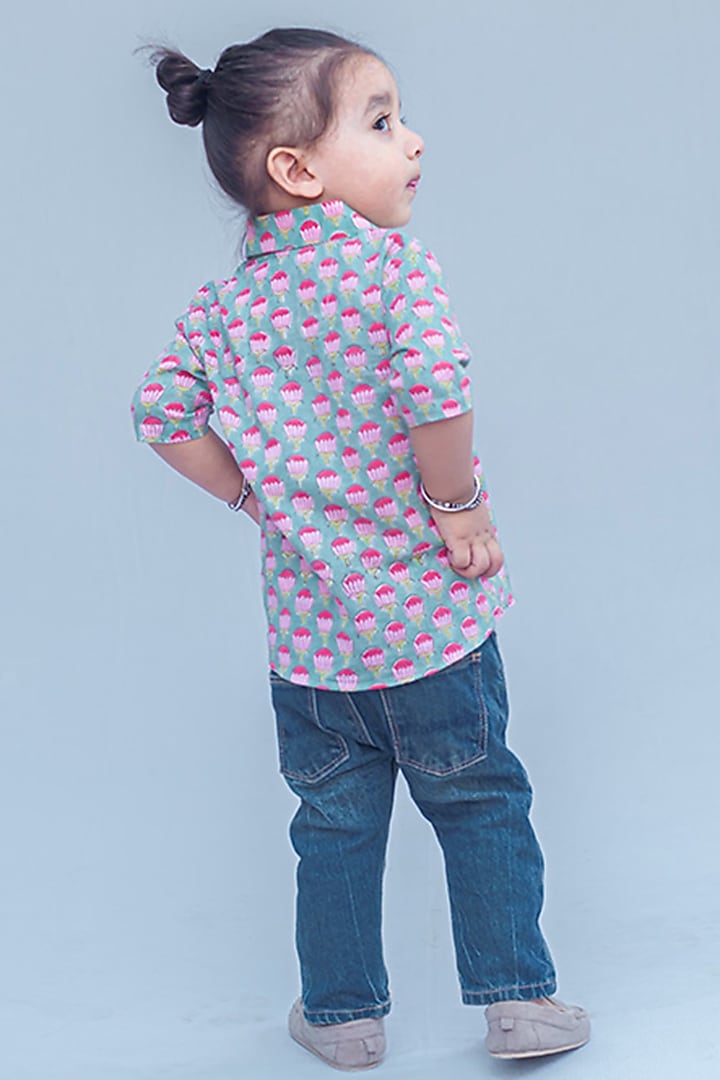 Multi-Colored Printed Shirt For Boys by SnuggleMe at Pernia's Pop Up Shop