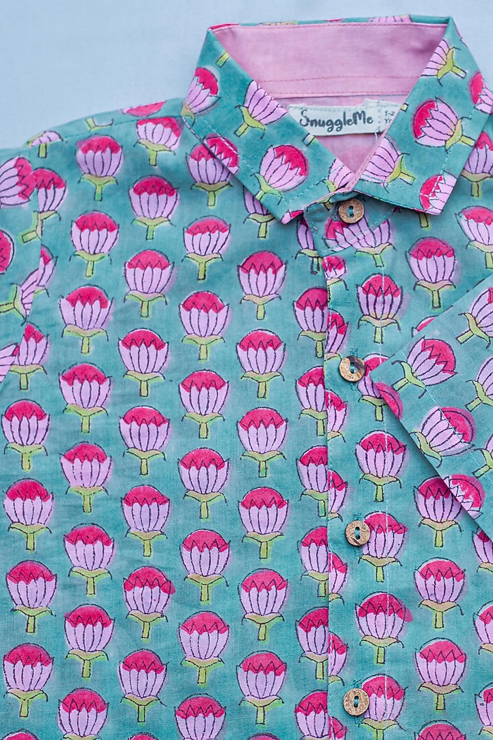 Multi-Colored Printed Shirt For Boys by SnuggleMe at Pernia's Pop Up Shop