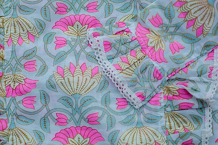 Multi-Colored Printed Top For Girls by SnuggleMe at Pernia's Pop Up Shop