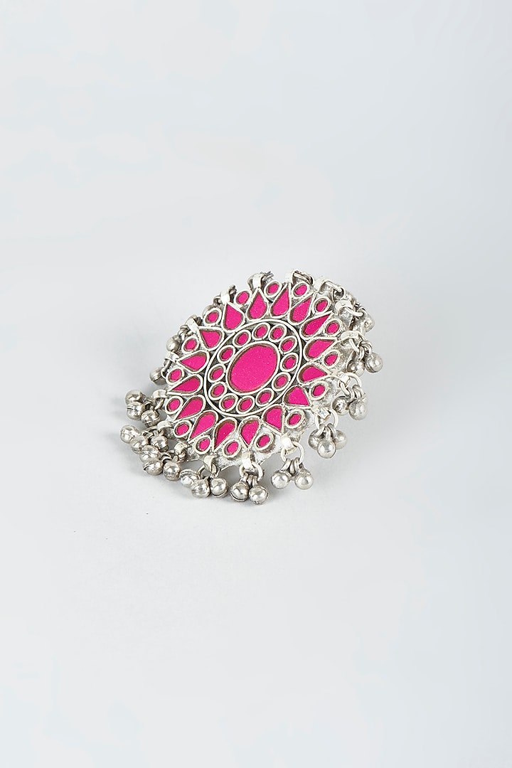 White Finish Alloy Ring by Shringaaar at Pernia's Pop Up Shop