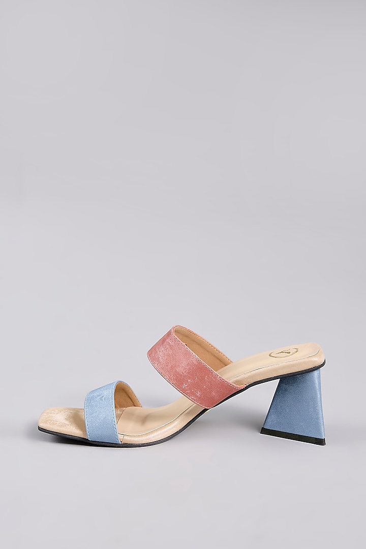 Pink & Blue Vegan Leather Unicorn Heels by Sana K Luxurious Footwear at Pernia's Pop Up Shop