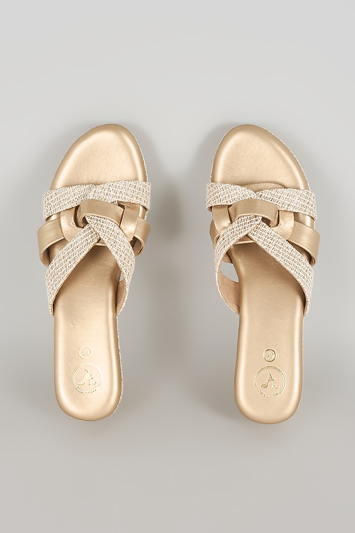 Beige Faux Leather Heels by Sana K Luxurious Footwear at Pernia's Pop Up Shop