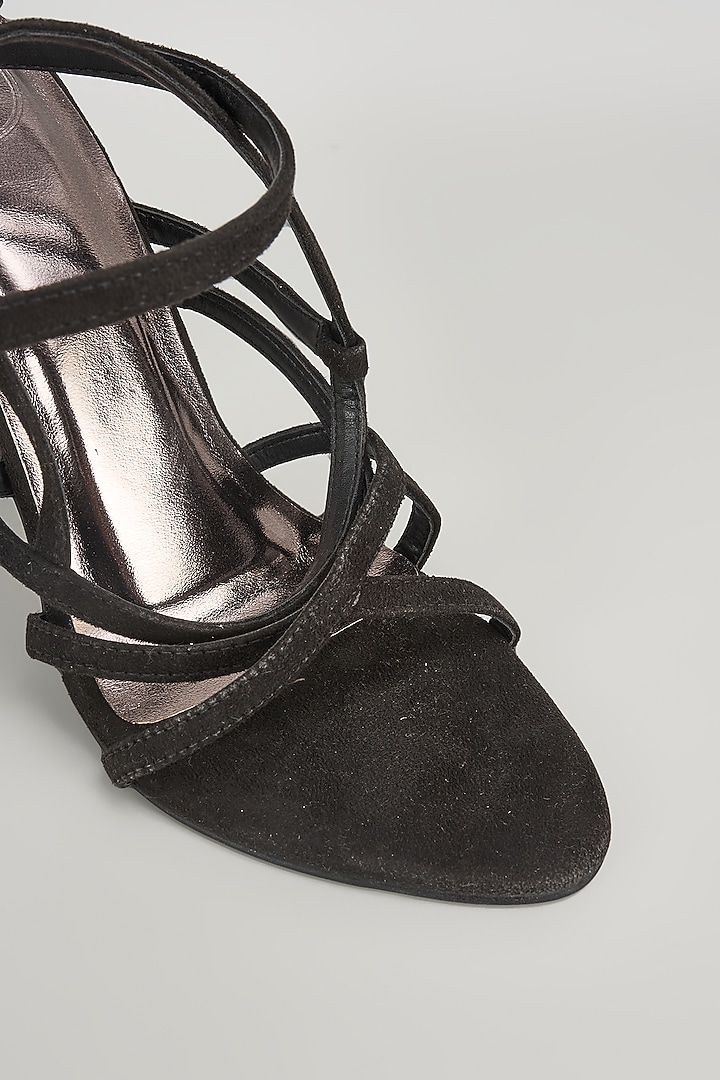 Black Leather Heels by Sana K Luxurious Footwear at Pernia's Pop Up Shop