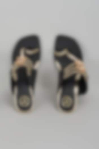 Black Vegan Faux Leather Heels by Sana K Luxurious Footwear at Pernia's Pop Up Shop