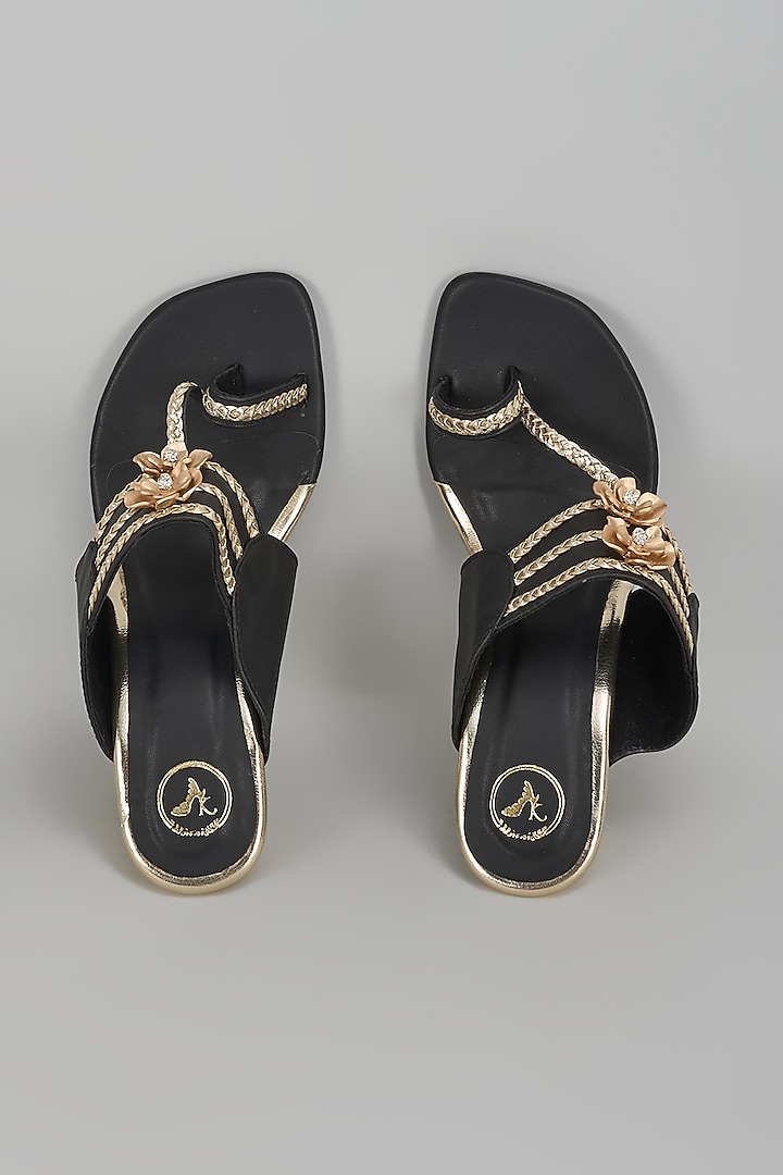 Black Vegan Faux Leather Heels by Sana K Luxurious Footwear at Pernia's Pop Up Shop