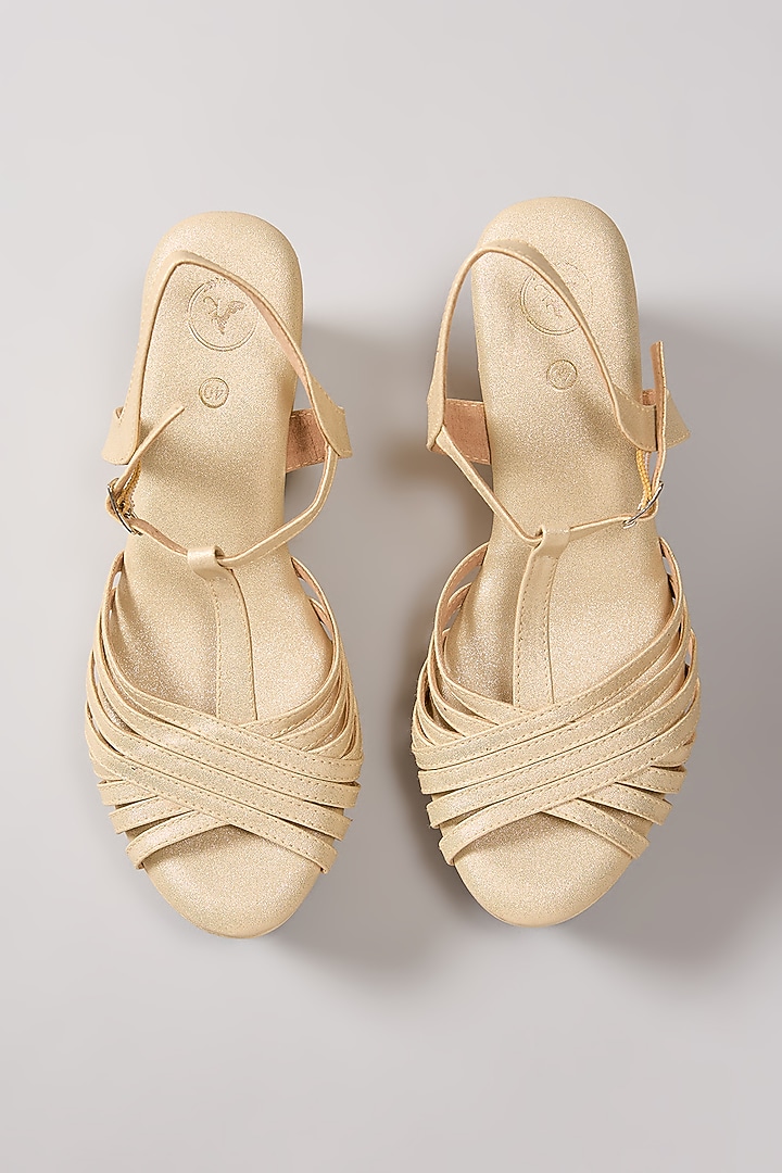 Nude Vegan Handcrafted Wedges by Sana K Luxurious Footwear at Pernia's Pop Up Shop