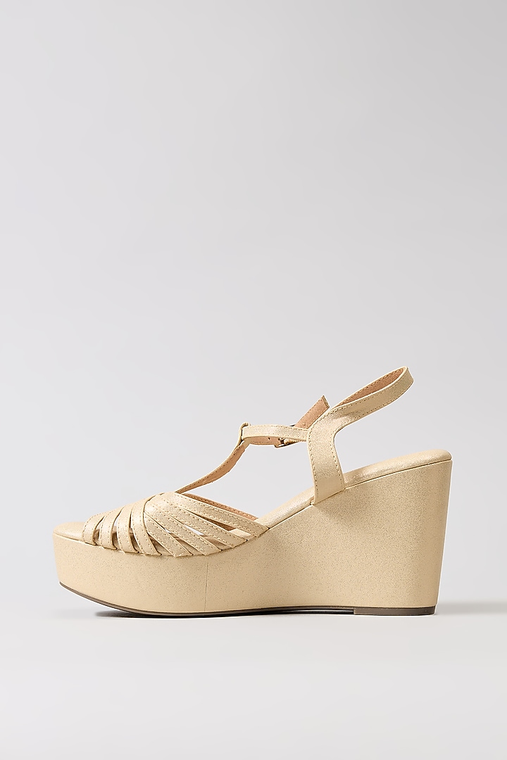Nude Vegan Handcrafted Wedges by Sana K Luxurious Footwear at Pernia's Pop Up Shop
