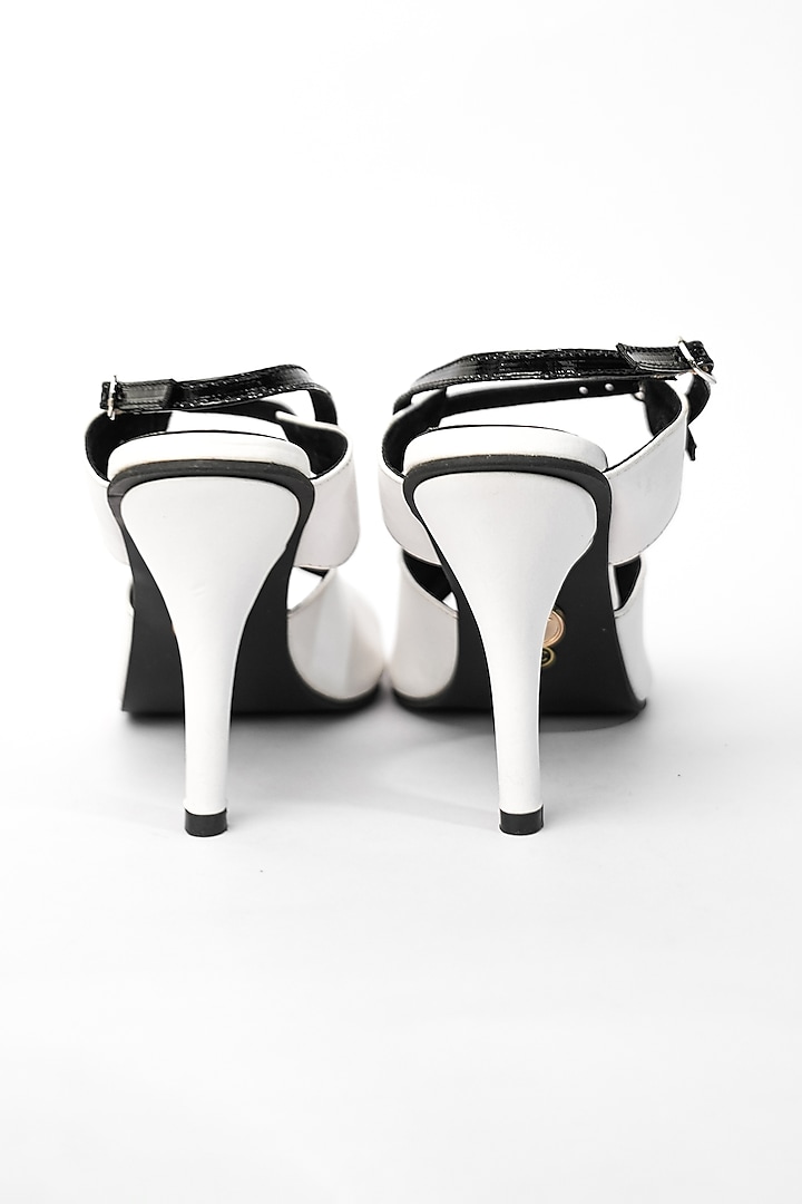 White Vegan Pencil Heels by Sana K Luxurious Footwear at Pernia's Pop Up Shop
