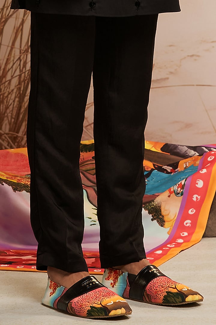 Multi-Colored Fuse Polyester Satin Bundi Jacket by Shivan & Narresh Men at Pernia's Pop Up Shop